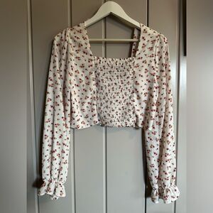 NWT Altar’d State floral crop top large
